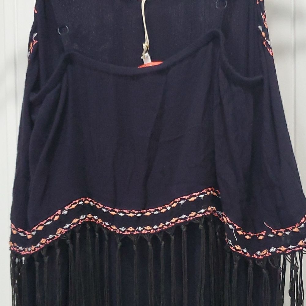 Riresort by,River Island Womans Embroidered Cami, Maxi Dress,with fringe,Med,NWT - Picture 11 of 11